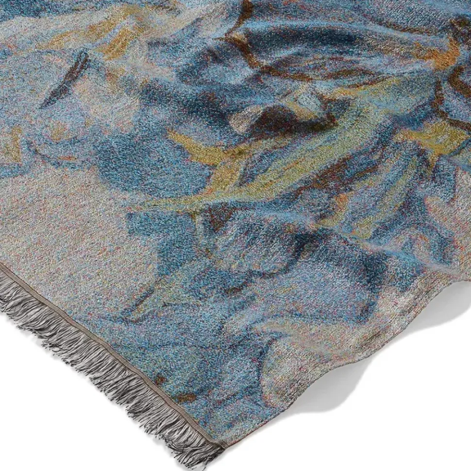 Van Gogh Irises Wool-Blend Shawl