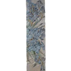 Van Gogh Irises Wool-Blend Shawl