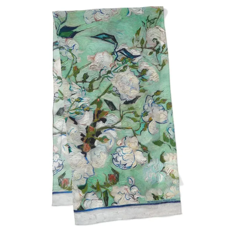 Van Gogh Roses Oblong Silk Scarf