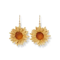 Van Gogh Sunflower Drop Earrings