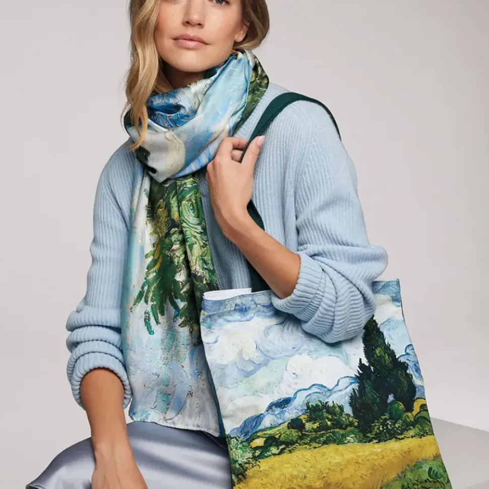 Van Gogh Wheat Field With Cypresses Tote