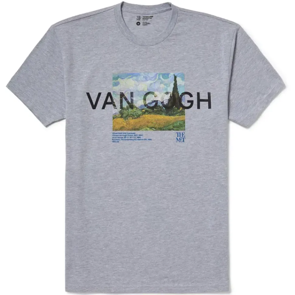 Van Gogh Wheat Field With Cypresses Unisex Tee