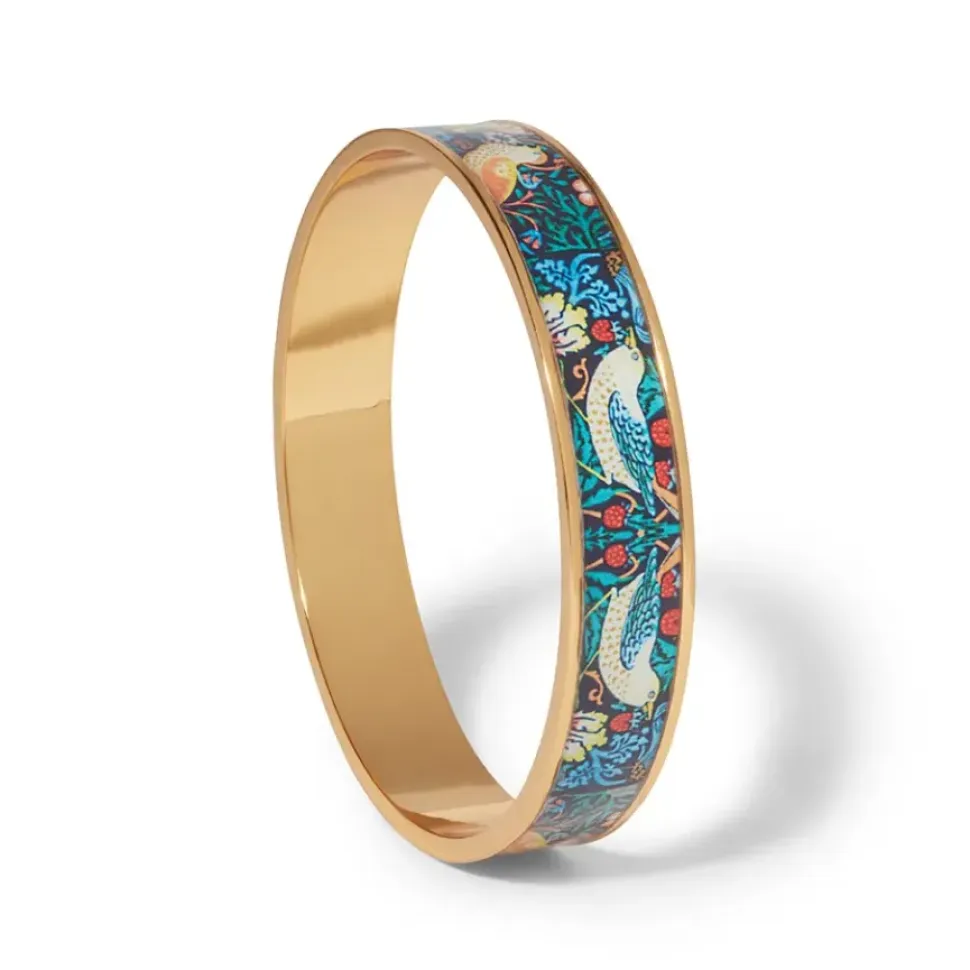 William Morris Strawberry Thief Enamel Bangle