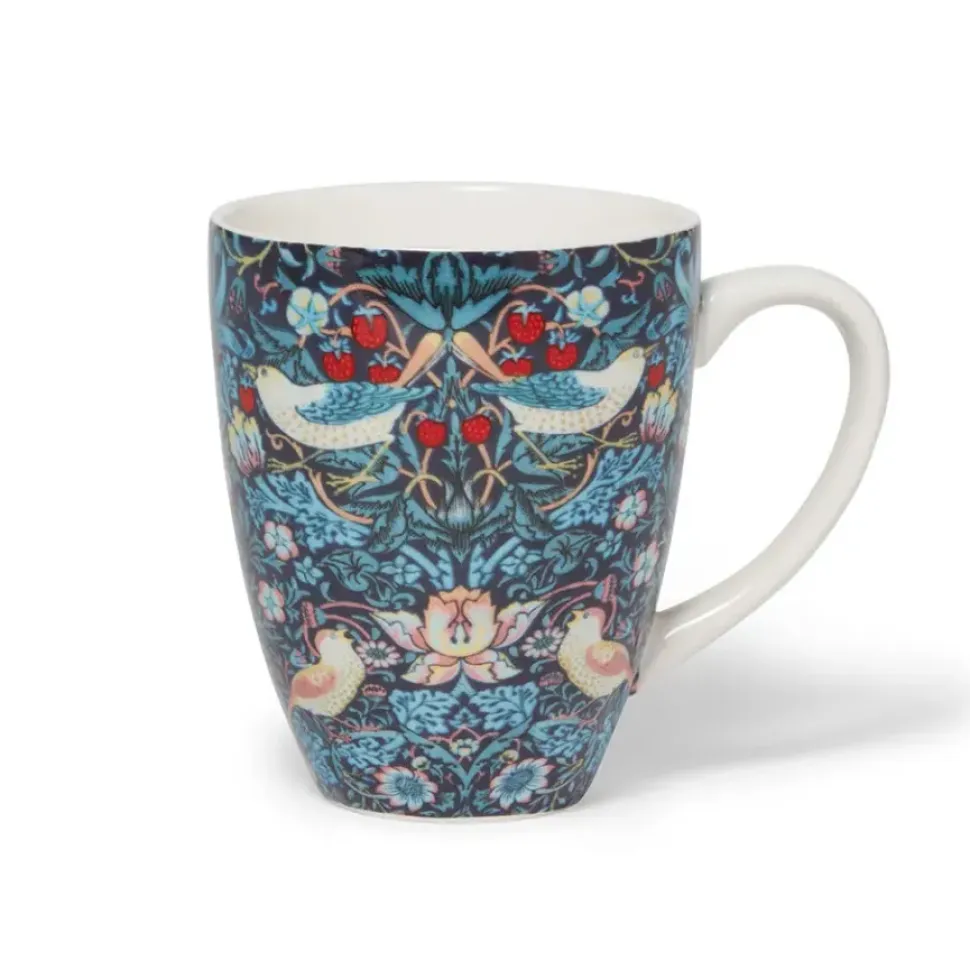 William Morris Strawberry Thief Covered Mug With Tea Infuser