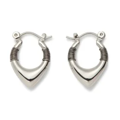 Wrapped Chevron Huggie Earrings